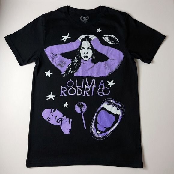 Tops - Olivia Rodrigo Graphic T Shirt Black Purple Pop Star Concert Merch Women's XL